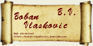 Boban Vlašković vizit kartica